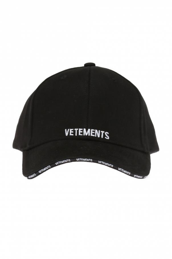 Black Logo-stitched baseball cap VETEMENTS - Vitkac Canada